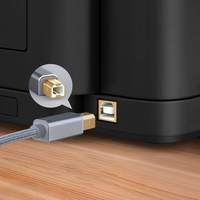 Câble de synchronisation de données, câble d'impression USB Type C vers USB 2.0 Type B, câble d'imprimante/scanner pour ordinateur portable