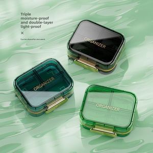 กล่องยาพลาสติกแบบพกพา กล่องจัดยาประจำสัปดาห์ กล่องจ่ายยาสำหรับเจ็ดวัน - Product Image 2