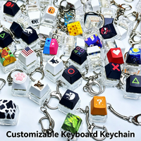 Capuchons de touches de clavier personnalisés en forme de dessin animé, boutons DIY, porte-clés légers anti-stress, jouet mécanique de décompression