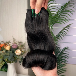 Extensions de cheveux humains 100% naturels Fumi Egg Curl, qualité Super Double Drawn, couleur noire naturelle - Product Image 2