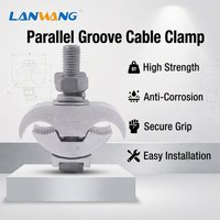 Connecteur de fixation de câble LANWANG JBL pour installations de lignes électriques aériennes, pince à rainures parallèles en aluminium