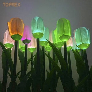 Toprex <span class=keywords><strong>Fiori</strong></span> di Tulipano Artificiali LED Realistici di Alta Qualità per Decorazioni Natalizie, Matrimoni <span class=keywords><strong>e</strong></span> Pareti - Product Image 3