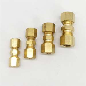 Conector de Compresión para Tubo de <span class=keywords><strong>1</strong></span>/8'', <span class=keywords><strong>3</strong></span>/16'', <span class=keywords><strong>1</strong></span>/<span class=keywords><strong>4</strong></span>'', 5/16'', <span class=keywords><strong>3</strong></span>/8'', <span class=keywords><strong>1</strong></span>/<span class=keywords><strong>2</strong></span>'' Pulgadas, Accesorio de Latón para Tuberías de Aceite, Agua, Combustible y Gas - Product Image 6