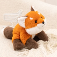 Peluche réaliste renard roux super douce, jouet en peluche rembourré en coton PP, poupée assise personnalisée pour enfants