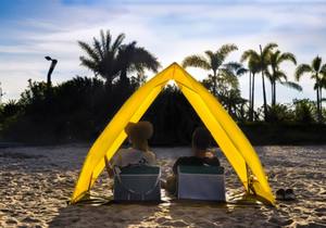 Tentes <span class=keywords><strong>de</strong></span> camping en plein air Triangle Pull pour la randonnée, le pique-nique et les bains <span class=keywords><strong>de</strong></span> <span class=keywords><strong>soleil</strong></span> Tentes faciles à installer - Product Image 4