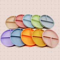 Offre Spéciale sans BPA sucette tasse alimentation en Silicone de qualité alimentaire durable de haute qualité personnalisable couleur bébé assiette