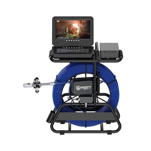 Cống thoát nước kiểm tra đường ống máy ảnh bánh xích Đầu <span class=keywords><strong>robot</strong></span> với bộ định vị độ sâu 10.1 inch màu 100M tự san phẳng - Product Image 1