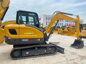 Excavatrice sur chenilles d'occasion XE60G PRO robuste, mini-pelle de 6 tonnes pratique pour le creusement de petits étangs et la réparation de bordures de rue - Product Image 2