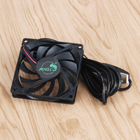 Mini ventilateur d'échappement sans balais, Ultra-mince, extracteur d'air, pour Terrarium, augmente le taux d'oxygène