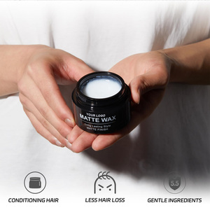 Cire coiffante mate texturisante unisexe sans alcool à tenue forte, à base de plantes naturelles, marque privée - Product Image 4
