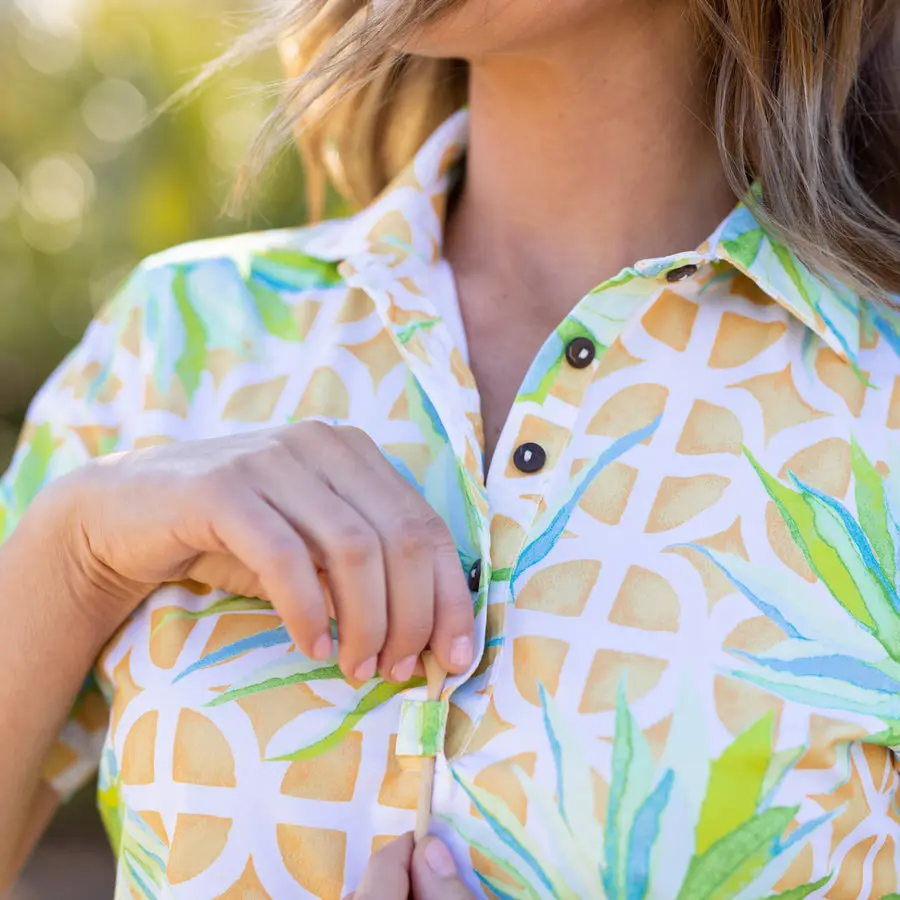 OEM 2023 Hot Sale Custom Lightweight Polyester Spandex Fabric Women Sleeveless Breathable Golf Polo Shirts Casual