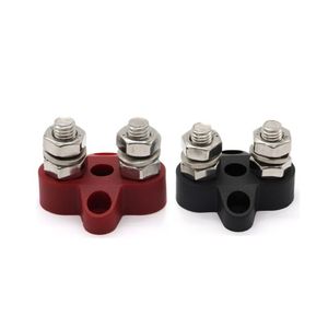 Dual Stud Heavy Duty RV Batería Terminal Combinación Común Rojo Negro M10 Accesorios interiores - Product Image 1