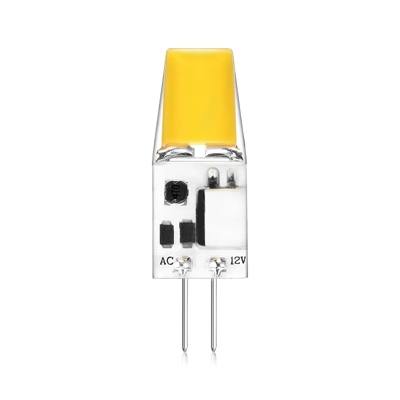Lâmpada led G4-1505B graus ac/dc 12v, silicone, cob, 360 w, g4, 1.5 graus, ac/dc, lâmpada led