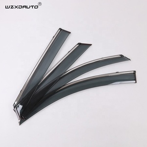 Déflecteurs de vitres de porte de voiture WZXD avec bande en acier 3D pour 2015 2016 - Product Image 3