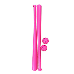 Jouet de sport pour enfants avec logo personnalisé Batte de baseball et softball Fastpitch chauve-souris rose vif d'entraînement pour jeunes avec caractéristiques d'autodéfense - Product Image 1