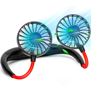 Ventilador de Cuello Mini Recargable Portátil de Moda para Exteriores con Luz, Garantía de Calidad 2023, Venta al por Mayor - Product Image 1