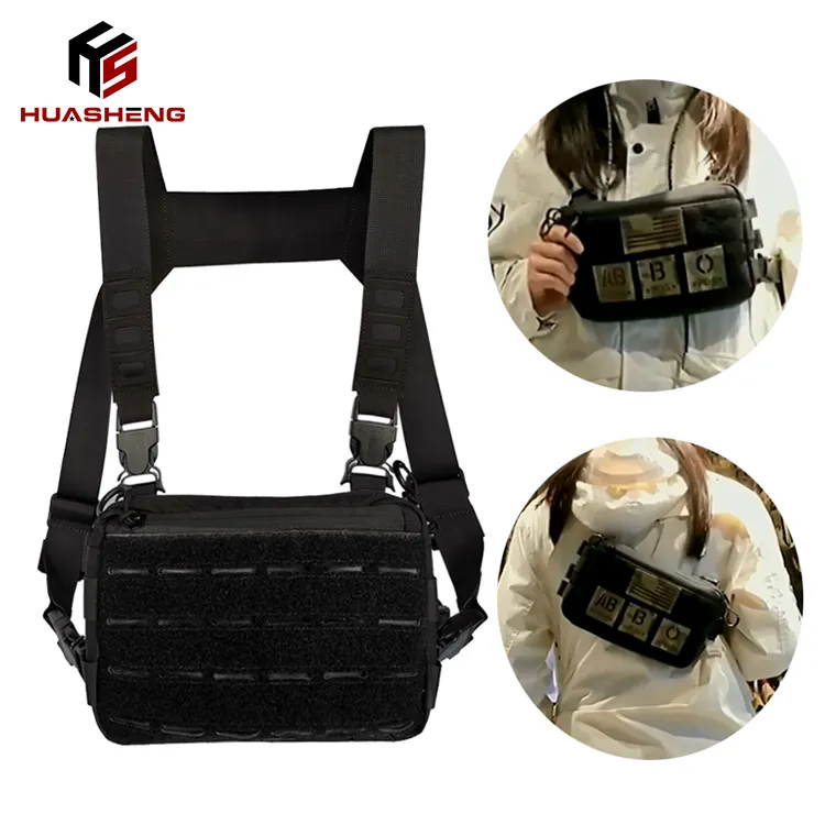 New Chest Rig Casual Function Outdoor Style Chest Bag Small Tactical Vest Bags Streetwear Waist Bags For Male