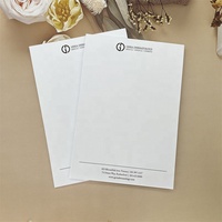 Taille Personnalisée Blanc Uni A5 A4 Bloc-Notes Logo Imprimé Papeterie d'Affaires Bloc-Notes Papier à lettres Bloc-Notes