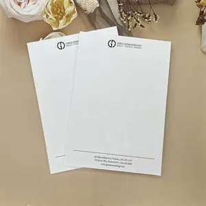 Formato personalizzato bianco Plain A5 A4 Memo Pad Logo stampato cancelleria affari blocco Note blocco Note carta da scrivere