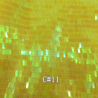 Promotion RX172 21 couleurs jaune aluminium Multi couleurs mat couleurs carré Rectangle Sequin Net broderie tissu pour vêtements