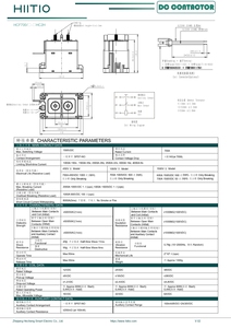 Relés Cerámicos de Alto Voltaje HIITIO HCF700 700A 1500Vdc para PCS - Product Image 5