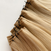 Extensions de cheveux Slavic 2026 : Remplacement des trames nouées à la main, nouvelles extensions de cheveux naturels de qualité supérieure, mini-trames plates Genius Weft