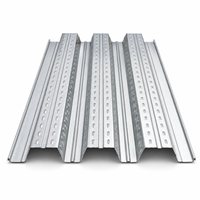 Plaque de plancher en acier galvanisé, plancher composite métallique, coffrage permanent pour dalle en béton, structure en acier pour bâtiment