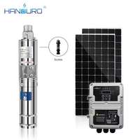 HANDURO dc haute pression 48v 109m, puits profond, Submersible, eau solaire, mini pompe à vis solaire, système de pompe à eau solaire pour l'irrigation