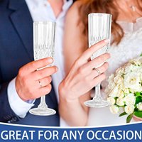 Flûtes à champagne réutilisables en plastique sans BPA de 8 oz, motif diamant, gobelet à vin pour événements de mariage, restauration, boîte personnalisée disponible