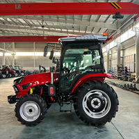 Tracteur agricole compact diesel 4x4 de 50 CV avec semoir pour la plantation de céréales, le semis et les opérations sur le terrain