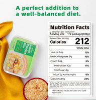 Customization China Style Health Low Sugar Low Gi Fat Calorie Halal Spicy Sauce Instant Ready to Eat Konjac Flour Rice