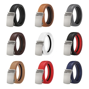 Cinturones de Cuero Vacuno para <span class=keywords><strong>Hombre</strong></span>, Nuevos, Venta al Por Mayor de Fábrica, Hebilla Automática de Aleación, Estilo Ejecutivo Juvenil - Product Image 2