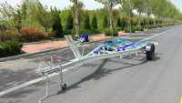 Remorque de bateau en aluminium de 19 pieds personnalisée avec couchettes en poly REMORQUE DE BATEAU DE VITESSE pour REMORQUE DE BATEAU DE PÊCHE