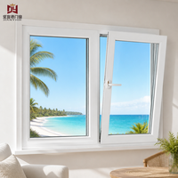 Ventanas de PVC JIANYIDE, Ventanas Abatibles de Doble Acristalamiento, Ventanas Insonorizadas para Viviendas, Ventanas de PVC de Estilo Europeo