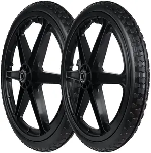 20" 20x1.95" Flat Free Cart Wheels FOR Rubbermaid Garden Yard Cart