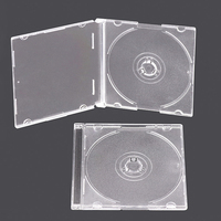 SUNSHING Vente en gros de boîtes à CD mini de 8 cm, en plastique, pour un seul DVD de 3 pouces, emballage de 80 mm, boîtes à CD mini, étuis pour disques compacts vierges
