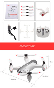 El más nuevo SYMA <span class=keywords><strong>W1</strong></span> <span class=keywords><strong>PRO</strong></span> RC <span class=keywords><strong>Drone</strong></span> GPS FPV con cámara 4K RC <span class=keywords><strong>Drone</strong></span> Quadcopter RTF WiFi de alta velocidad Posicionamiento de flujo óptico - Product Image 6