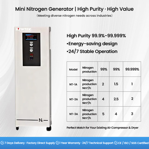 NEWTEK portatile 99.9-99.999% di piccola capacità di elevata purezza N2 impianto di Gas PSA generatore di azoto per saldatura e taglio Laser - Product Image 2