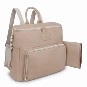 Bolsa de Pañales de Cuero Impermeable para Viajes, Estilo Moderno para Mamá y Papá, Mochila para Pañales, Personalizable con Logotipo de Fábrica - Product Image 2
