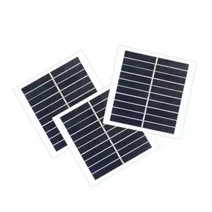 Mini panneau solaire 1Watt 5V Panneaux solaires en verre monocristallin personnalisés 1Watts 5V 2W, 3W, 4W, 5W, 6W, 7W, 8W, 9W, 10W5V