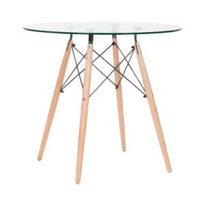 Juego de comedor familiar de <span class=keywords><strong>alta</strong></span> calidad <span class=keywords><strong>Mesa</strong></span> de comedor redonda de vidrio moderna Se puede utilizar en hoteles, restaurantes, - Product Image 1