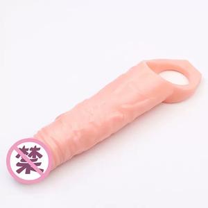 Wieder verwendbare <span class=keywords><strong>Penis</strong></span> abdeckung <span class=keywords><strong>Extender</strong></span> Kondome Sexspielzeug Flüssiges Silikon Hohl riemen auf Dildo Vibrierender <span class=keywords><strong>Penis</strong></span> ärmel <span class=keywords><strong>Extender</strong></span> für Männer - Product Image 4