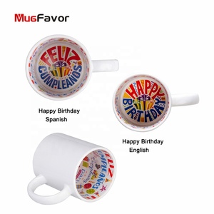 Tazas Blancas para Sublimación al por Mayor, Taza de 11 oz con Motivo, <span class=keywords><strong>Feliz</strong></span> <span class=keywords><strong>Navidad</strong></span>/Día de San Valentín/<span class=keywords><strong>Feliz</strong></span> Año Nuevo, Fabricante de Tazas de Café - Product Image 4