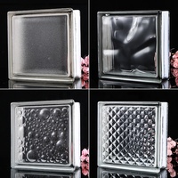 Prix du fabricant, mur de fenêtre d'art de couleur, brique de verre creuse, blocs de briques en verre trempé solide