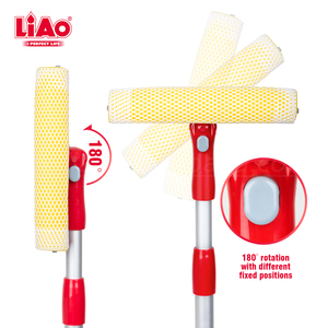 Liao Chuyên Nghiệp Cầm Tay Có Thể Điều Chỉnh Cửa Sổ <span class=keywords><strong>Cleaner</strong></span> Dài Xử Lý Đôi Bên Miếng Bọt Biển Squeegee Cho Làm Sạch Cửa Sổ Kính - Product Image 5