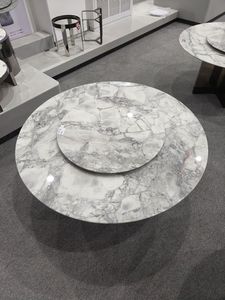 Mesa de Comedor Moderna de Lujo de Mármol Gris Calacatta Pulido de 18 mm de Grosor con Garantía de por Vida para Uso en Hoteles - Product Image 5