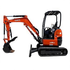 Excavatrice compacte Kubota U35-4 à rotation de queue étroite avec moteur, boîte de vitesses et haute efficacité, équipée de W/ROPS - Product Image 1