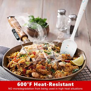 Juego de Espátulas de Silicona de Grado Alimenticio, Utensilios de Cocina Antiadherentes para Hornear, Espátula para Mezclar - Product Image 4