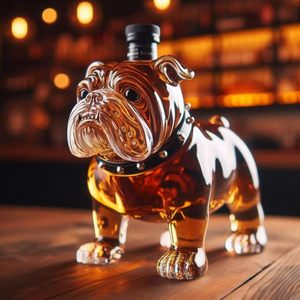Nouvelle carafe à vin en verre en forme de chien, en verre borosilicate de haute qualité, pour bar, design et logo personnalisés, nouvel emballage - Product Image 2