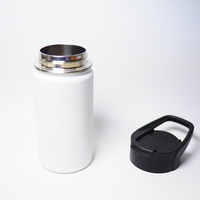 Bouteille d'eau isotherme portable Jiahe en acier inoxydable de 1 L (12 oz) pour adultes, avec paille, large ouverture, sans BPA, pour eau bouillante